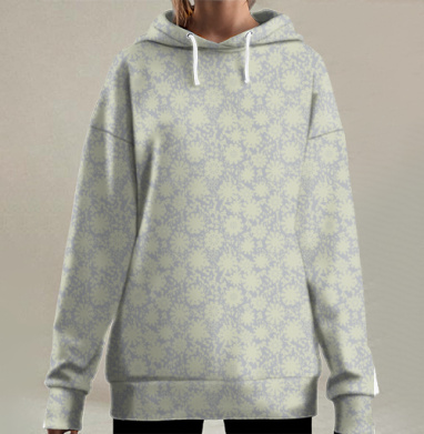 Нежные цветы / Delicate Flowers создают этот стильный декор дома, Hoodie Long Oversize 3D