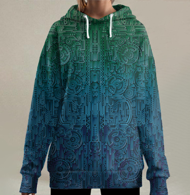 Структура ментакулус, Hoodie Long Oversize 3D