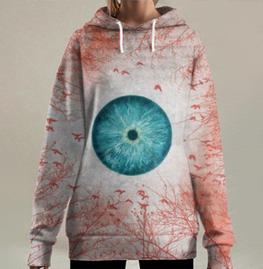 Воспаленное око планеты, Hoodie Long Oversize 3D