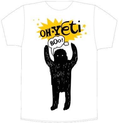 Забавный йети с поднятыми руками и надписью oh Yeti - Своя футболка белая A5 (15 x 20 см), страница 7