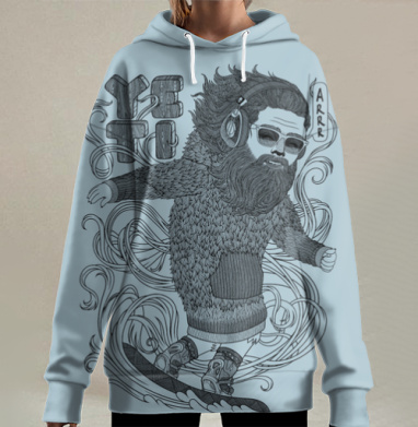 ЙЕТИ, Hoodie Long Oversize 3D