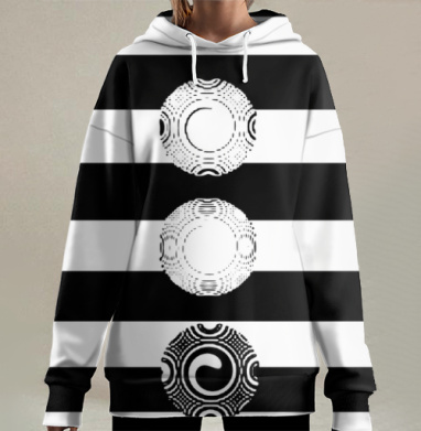 Абстракция, Hoodie Long Oversize 3D