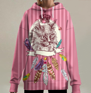 Английская котолева, Hoodie Long Oversize 3D