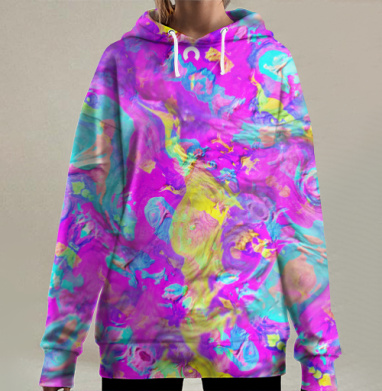 Бесконечный мазок, Hoodie Long Oversize 3D