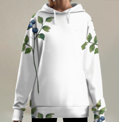 Черничка, Hoodie Long Oversize 3D