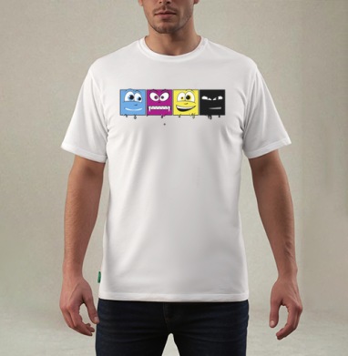 CMYK faces / Лица CMYK - Магазин футболок st_zombie