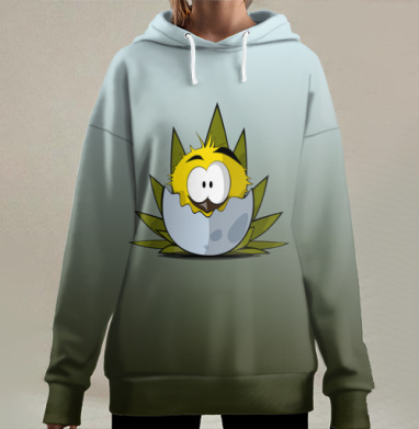 Доброе утро цыпленок, Hoodie Long Oversize 3D
