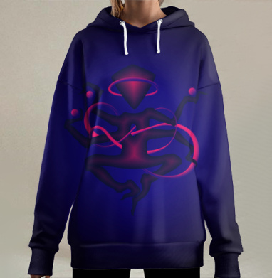 Другой бог уно мк, Hoodie Long Oversize 3D
