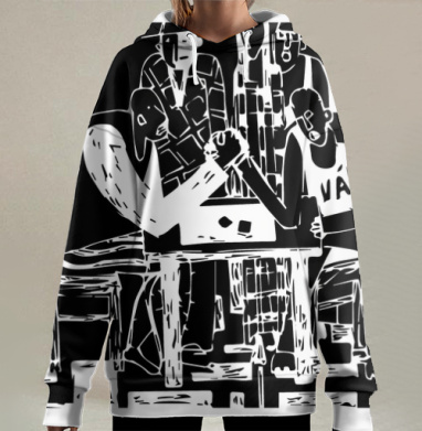 Дворовой армреслинг, Hoodie Long Oversize 3D
