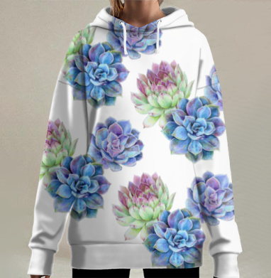 Эхеверия, Hoodie Long Oversize 3D