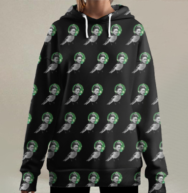 Фрида Кало де Ривера, Hoodie Long Oversize 3D