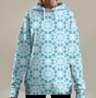 Геометрическая текстура, Hoodie Long Oversize 3D