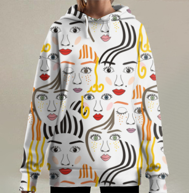 Гляделки, Hoodie Long Oversize 3D