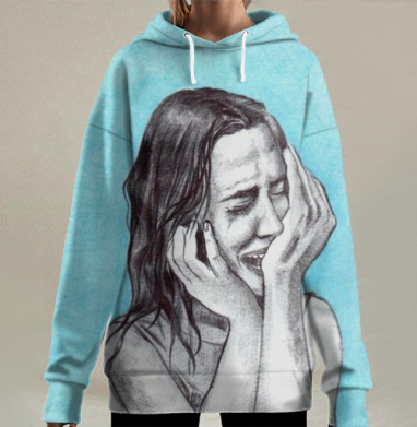 Голубые слёзы, Hoodie Long Oversize 3D