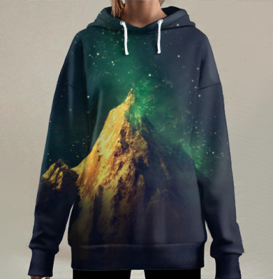 Горная фантазия, Hoodie Long Oversize 3D
