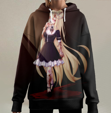 Готическая лолита, Hoodie Long Oversize 3D