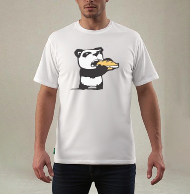hungry Pandi / Голодный Панди - Магазин футболок Designpanda - Дизайнерские принты