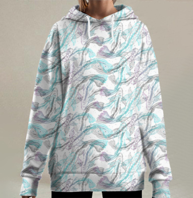 Клевое место, Hoodie Long Oversize 3D