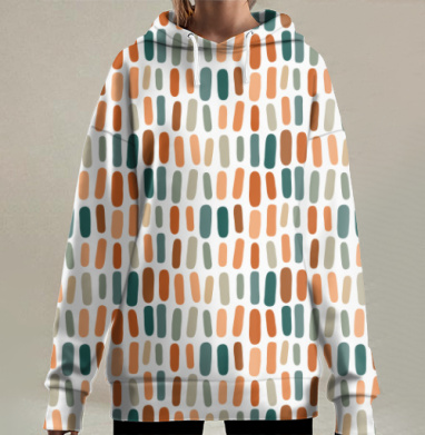 Летние краски, Hoodie Long Oversize 3D