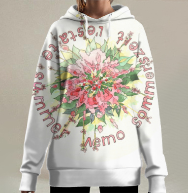 Лето, каникулы!, Hoodie Long Oversize 3D