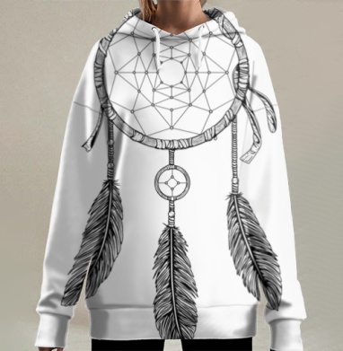 Ловец снов, Hoodie Long Oversize 3D