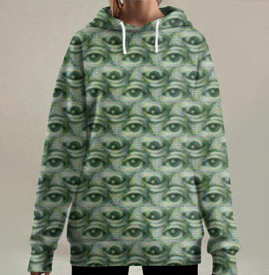 Лучезарная Дельта, Hoodie Long Oversize 3D