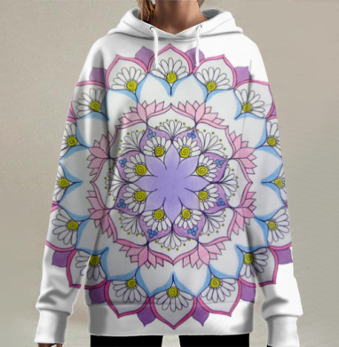 Мандала процветания, Hoodie Long Oversize 3D
