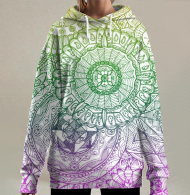 Мандалы прошлых жизней, Hoodie Long Oversize 3D