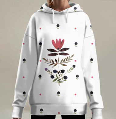 Мая кветачка, Hoodie Long Oversize 3D