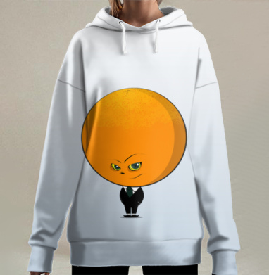 Мистер  Апельсинчик, Hoodie Long Oversize 3D