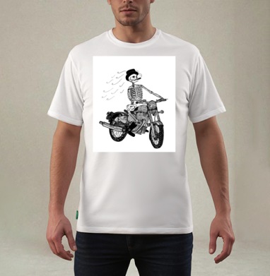 moto, Футболка мужская REGULAR белая