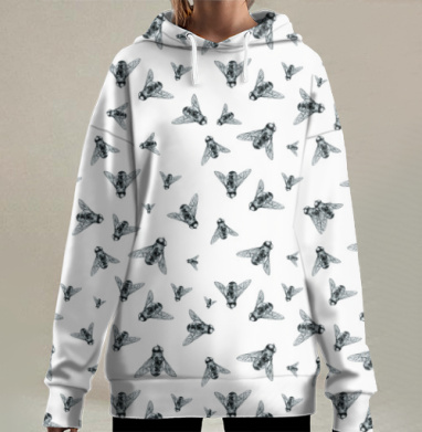 Муха дотворк, Hoodie Long Oversize 3D