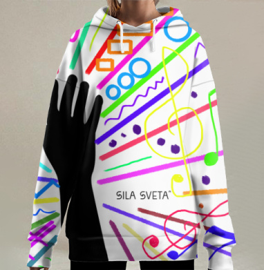 Музыка света, Hoodie Long Oversize 3D