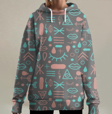 Нью Эйдж, Hoodie Long Oversize 3D
