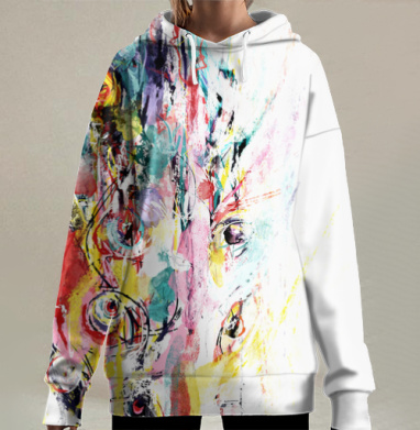 Нечто, смотрящее на тебя, Hoodie Long Oversize 3D