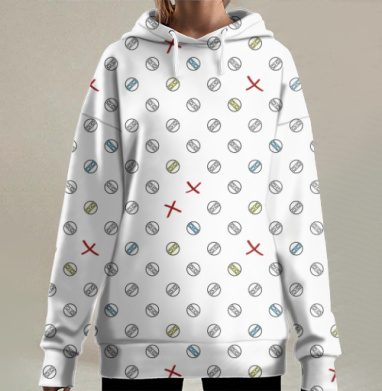 Ниндзя, Hoodie Long Oversize 3D