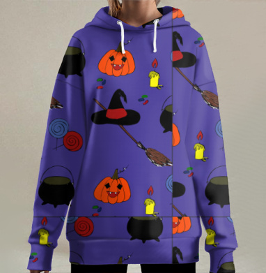 Ночь Хэллоуина, Hoodie Long Oversize 3D