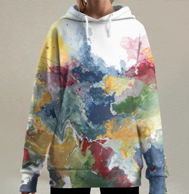 Норвежское лето, Hoodie Long Oversize 3D