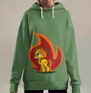 Огонек, Hoodie Long Oversize 3D