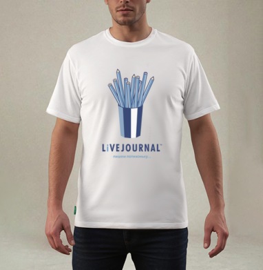 Стакан карандашей и блог платформа LiveJournal пишем потихоньку - Магазин футболок dimga - Дизайнерские принты