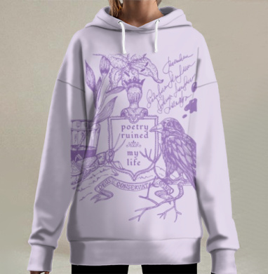 Поэзия разрушила мою жизнь, Hoodie Long Oversize 3D