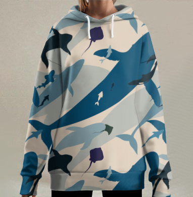 Поплыли, Hoodie Long Oversize 3D