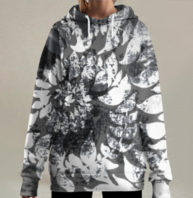 Растение, Hoodie Long Oversize 3D