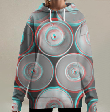 Рисуй и не останавливайся, Hoodie Long Oversize 3D