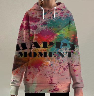 Яркий абстрактный взрыв «Happy Moment» - Магазин футболок Otto16 - Дизайнерские принты