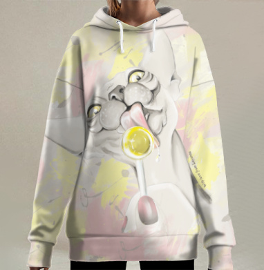Сфинкс сластена, Hoodie Long Oversize 3D