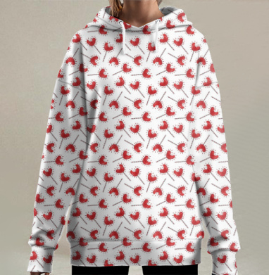 Символ нового года, Hoodie Long Oversize 3D