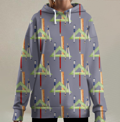 Снова в школу, Hoodie Long Oversize 3D