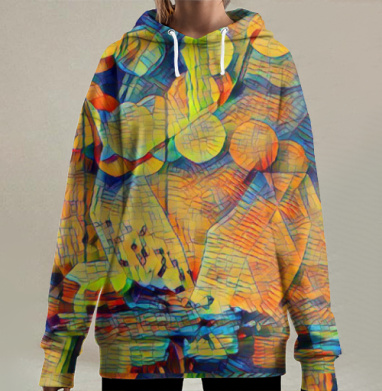 Солнечные блики, Hoodie Long Oversize 3D