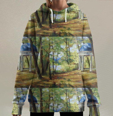 Солнечный денек, Hoodie Long Oversize 3D